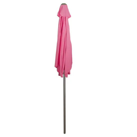 Northlight 7.5ft Outdoor Patio Market Umbrella with Hand Crank, Pink {6}