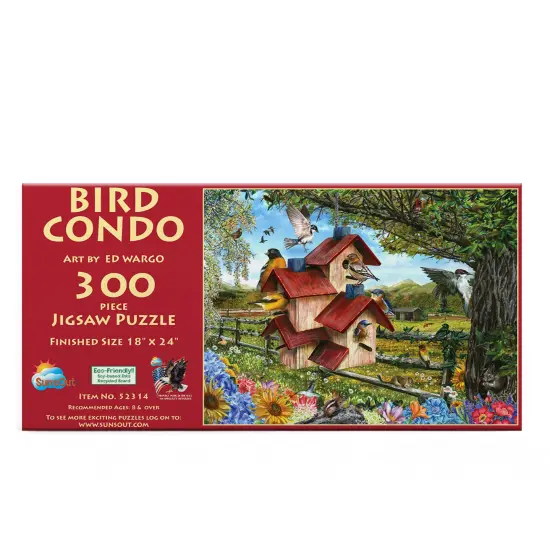Sunsout Bird Condo 300 pc Jigsaw Puzzle 52314 {4}
