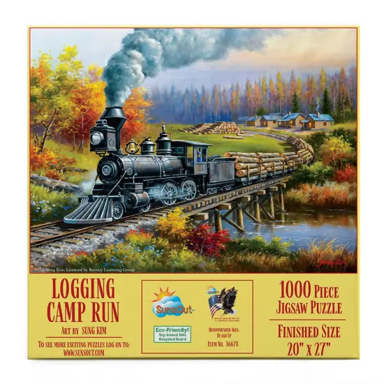 Sunsout Logging Camp Run 1000 pc Jigsaw Puzzle 36678 {4}