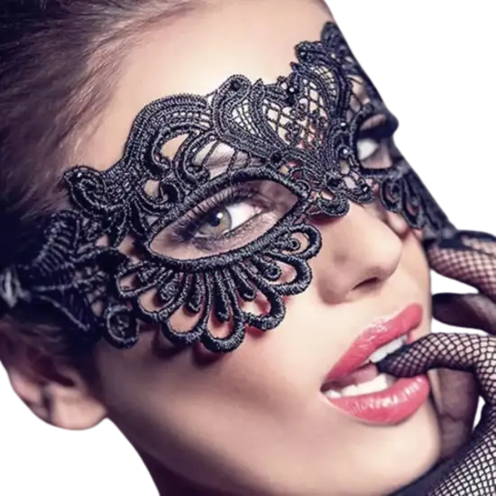 Kitcheniva Halloween Black Lace Masquerade Eye Mask {2}