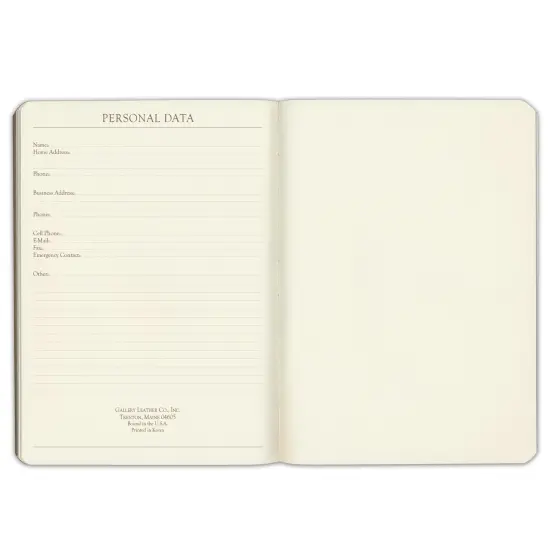 Gallery Leather Blank/Sketch Journal - 192 Pages, Softcover, For Drawing, Sketching, Writing, Work & Travel - 8 x 5.5 Acadia Wild Rose {9}