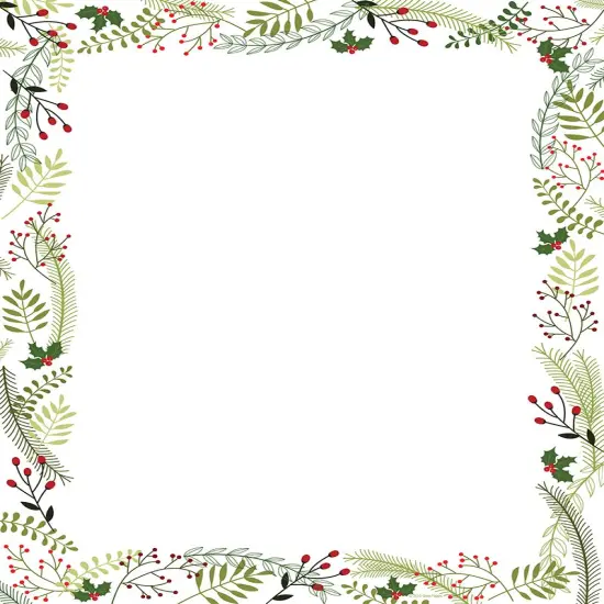 Great Papers! Merry Twigs and Holly Holiday Letterhead, Invitations and Announcements, Printer Friendly, 8.5"x11", 80PK {1}