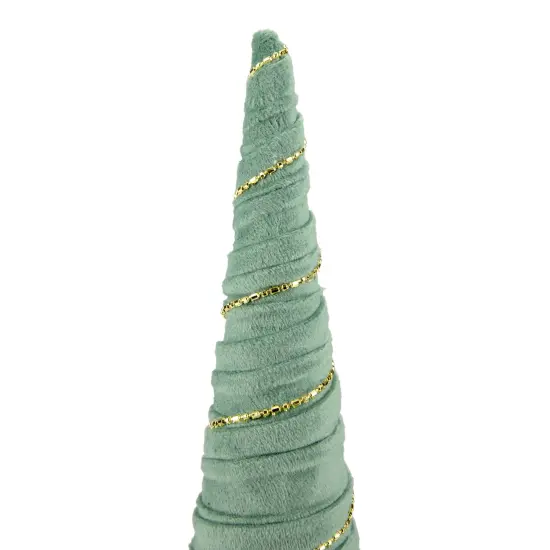 Northlight Twisted Cone Tree with Garland Christmas Decoration - 11.5" - Green {5}