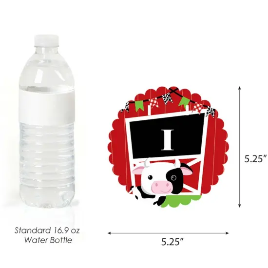 Big Dot of Happiness Farm Animals 1st Birthday Highchair Decor - I Am One - First Birthday High Chair Banner {3}