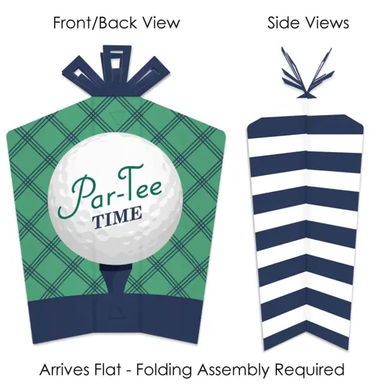 Big Dot of Happiness Par-Tee Time - Golf - Table Decorations - Birthday or Retirement Party Fold and Flare Centerpieces - 10 Count {3}