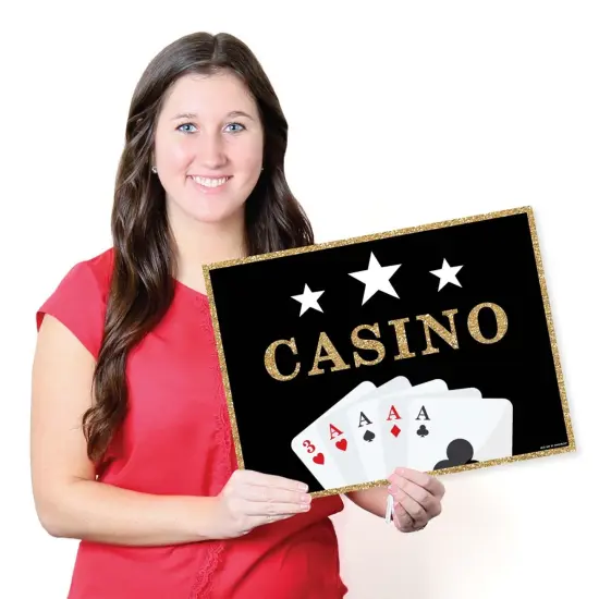 Big Dot of Happiness Las Vegas - Party Table Decorations - Casino Party Placemats - Set of 16 {7}