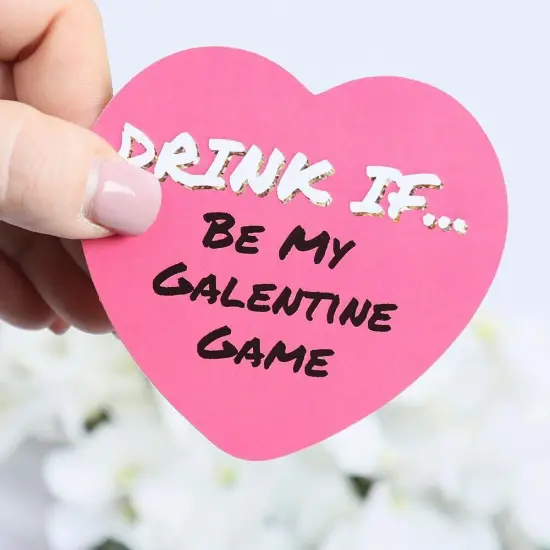 Big Dot of Happiness Drink If Game - Be My Galentine - Valentine's Day Party Game - 24 Count {6}