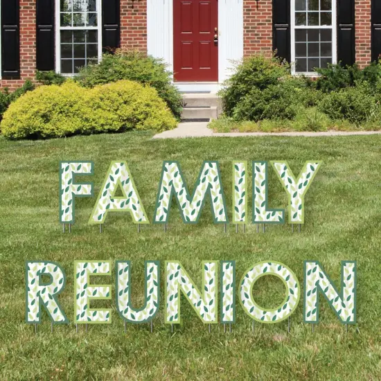 Big Dot of Happiness Family Tree Reunion - Yard Sign Outdoor Lawn Decorations - Family Gathering Party Yard Signs - Family Reunion {3}