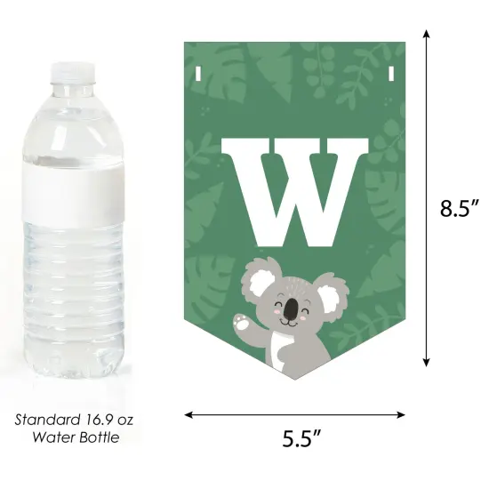 Big Dot of Happiness Koala Cutie - Bear Baby Shower Bunting Banner - Party Decorations - Welcome Baby {4}