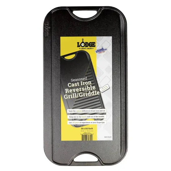Lodge Logic Cast Iron 2-Sided Pro Griddle {1}