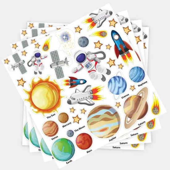 Foam Stickers, Space, 152 Per Pack, 3 Packs {2}
