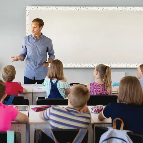 Everyone is Welcome Dots Scalloped Border Trim, 35 Feet Per Pack, 6 Packs {3}