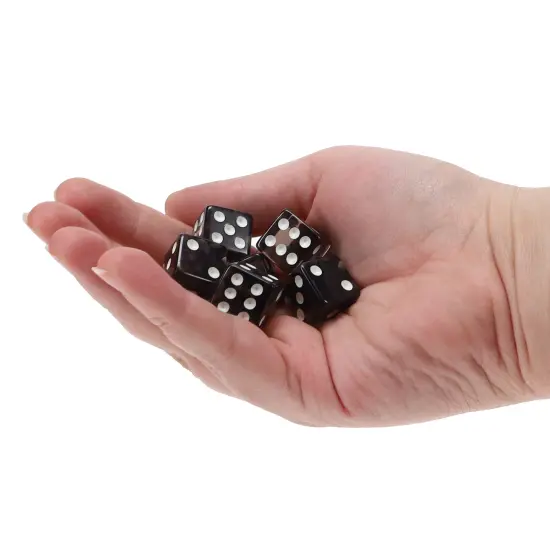 WE Games Clear Dice with Squared Corners - 100 Pack {4}