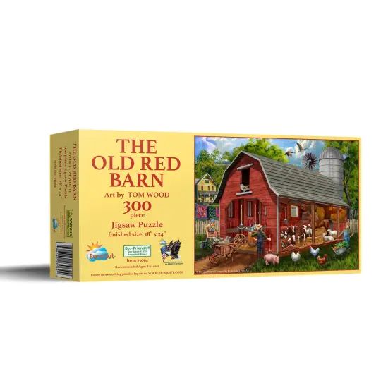 Sunsout The Old Red Barn 300 pc Jigsaw Puzzle 23064 {3}
