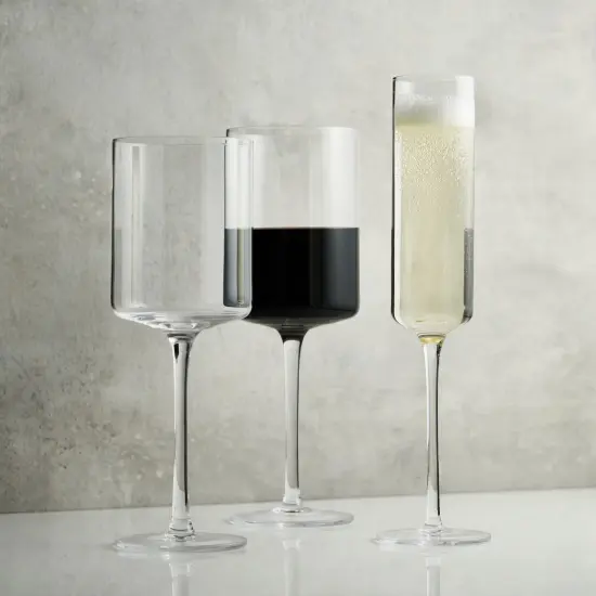 Laurel Crystal White Wine Glasses  {3}