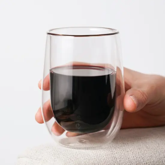 Double-Walled Wine Glasses: Elegant Temperature Control {2}