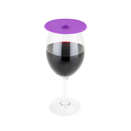 Dome Wine Glass Covers in Assorted Colors  {3}