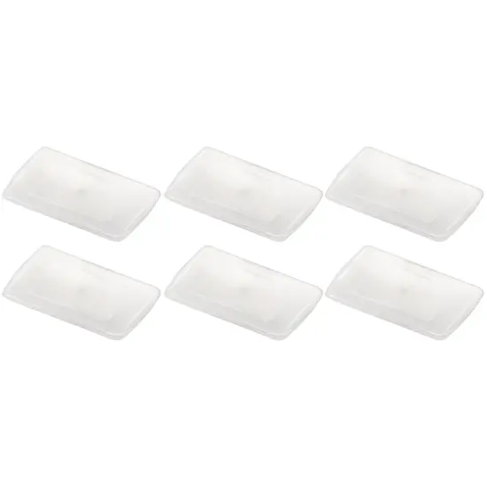 Multi-Purpose Bin Lid, Clear, Pack of 6 {1}