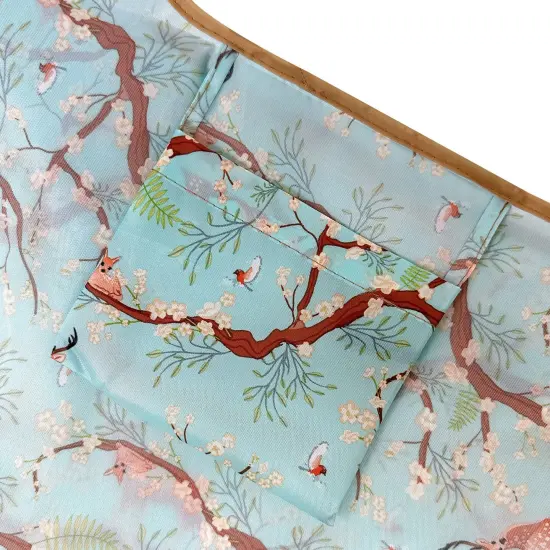 Wrapables Large Foldable Tote Nylon Reusable Grocery Bags, Floral Deer {6}