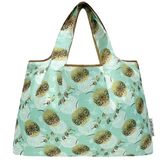 Wrapables Large Foldable Tote Nylon Reusable Grocery Bags, Dandelion {3}