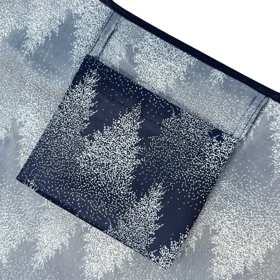 Wrapables Large Foldable Tote Nylon Reusable Grocery Bags, Winter Wonderland {6}