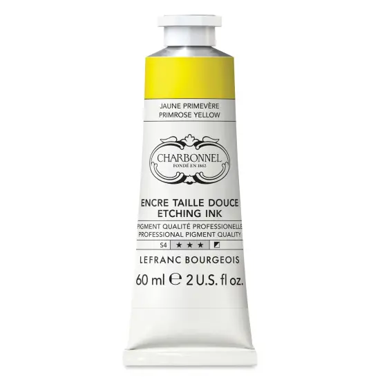 Charbonnel Etching Ink - Primrose Yellow, 60 ml {1}