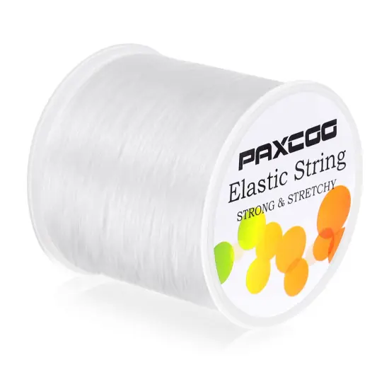 1mm Elastic Bracelet String Cord Stretch Bead Cord for Jewelry and Bracelet Making White {2}