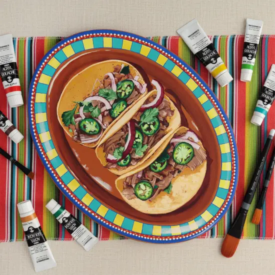 Paramount Cotton Oval Canvas, Box of 6 - Medium Texture, 11/16" Thick, 9 oz. Double Primed, Acid-Free, Non-Ghosting Raised Edge Stretcher Frame, Smooth Edge Oval Canvases for Painting {6}