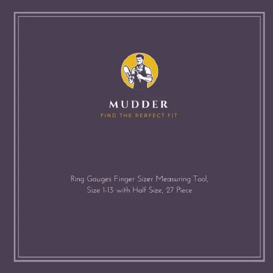 27 Pieces Stainless Steel Finger Sizer Measuring Ring Tool, Size 1-13 with Half Size, {5}