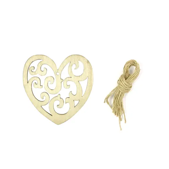 Wrapables Wooden Heart Ornament Hanging Love Decoration (Set of 20) {2}
