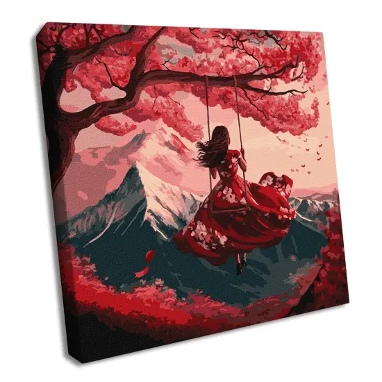 Painting by Numbers kit Flying on a swing KHO5089 {1}