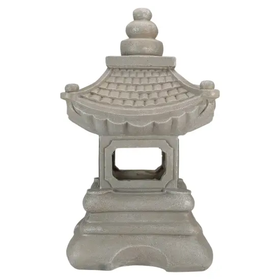 Northlight 13.5" Dark Gray Pagoda Outdoor Garden Statue {4}