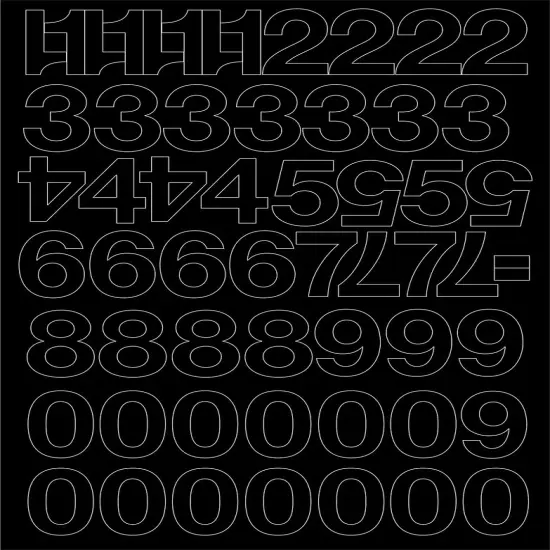 COSCO Sign with Numbers Kit, FOR RENT Sign with Black Vinyl Adhesive Numbers Kit, White Sign with Red Imprint, 16" x 22", 1 Sign {2}