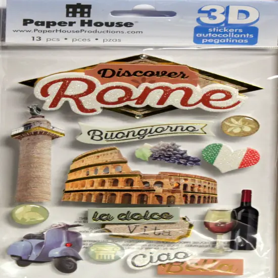 Paper House Rome Dimensional 3D Stickers {1}