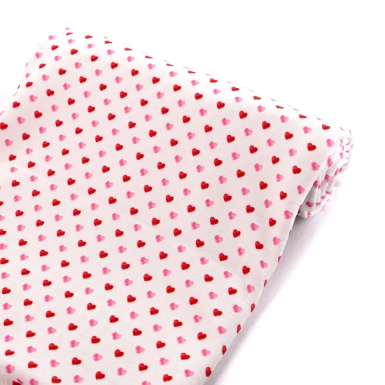 Pink Valentine Hearts Ditsy Bullet Fabric 1 yard {5}