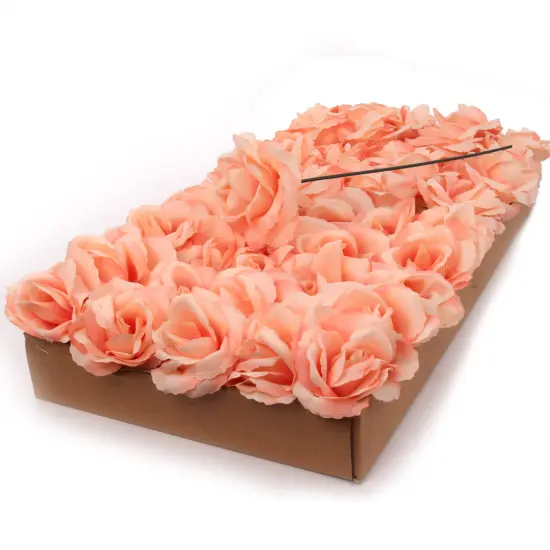 100-Pack: Blush Pink Silk Rose Picks, 8" Stems, 3" Wide, Floral Home by Artificial Flowers {1}