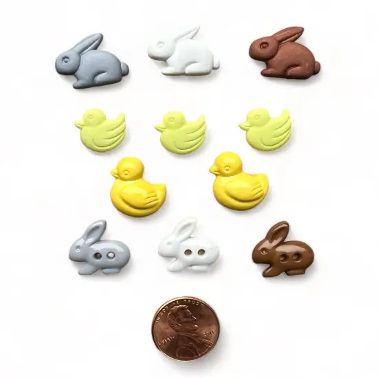 Buttons Galore and More Craft & Sewing Buttons - Ducks and Bunnies -33 Buttons {3}