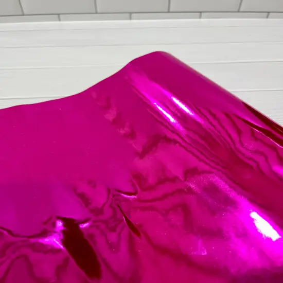 Hot Pink Metallic Mirror Vinyl {1}