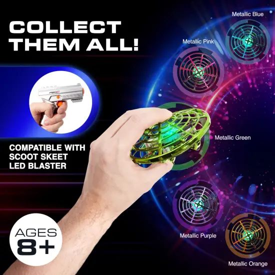 Force1 Scoot Skeet Drone Electronic Shooting Game for Kids (Drone Only)-Green {4}