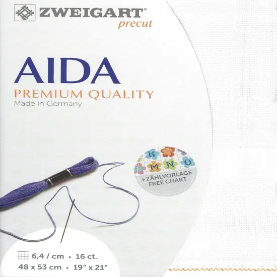 Precut Zweigart Aida White {1}