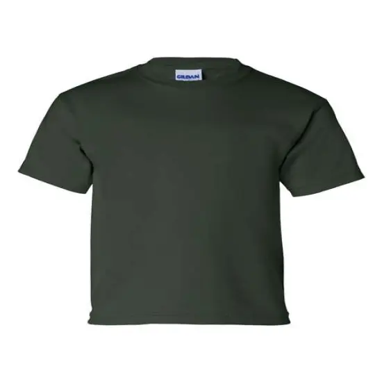 Gildan&reg; Ultra Cotton Youth Crewneck Short Sleeve T-Shirt Forest green {1}