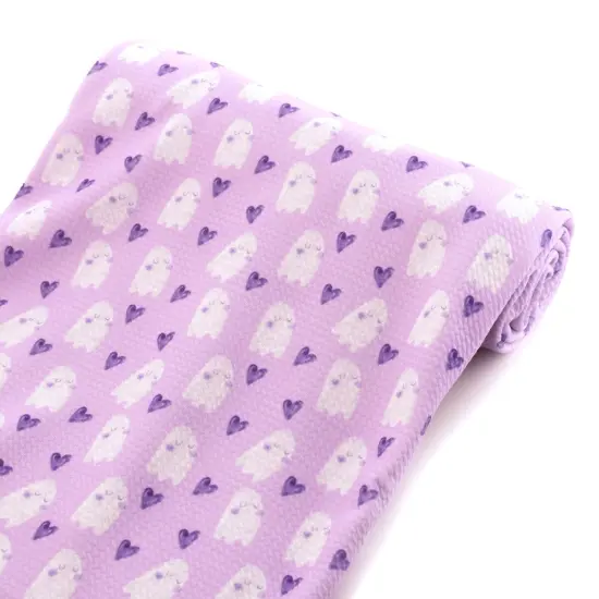 Lavender Halloween Ghosts Bullet Fabric 1 yard {5}
