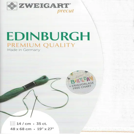 Precut Zweigart Edinburgh 36 count Antique White {1}
