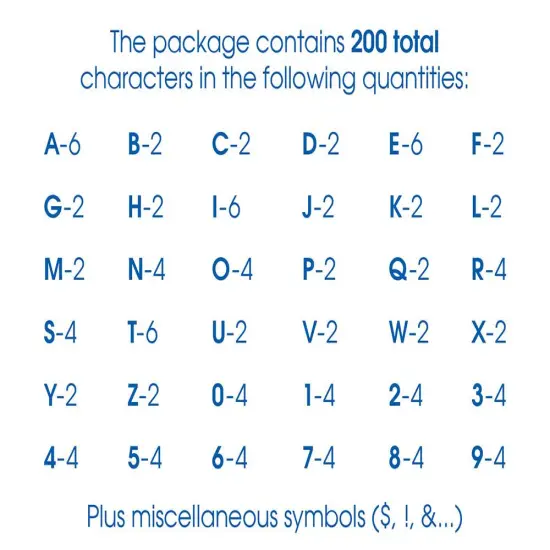 Creative Start Vinyl Self-Adhesive Metallic Letters and Numbers, 2", Helvetica Font, Gold and Silver Foil, 200 count {3}