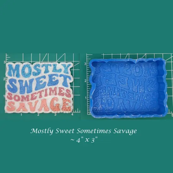 Mostly Sweet, Sometimes Savage Silicone Freshie Mold {1}
