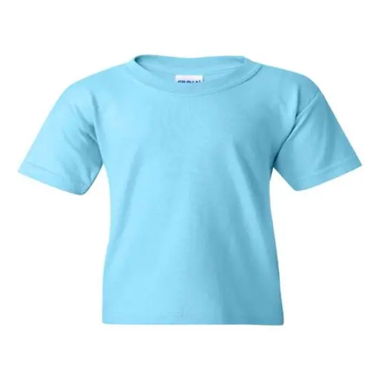 Gildan&reg; Heavy Cotton Crewneck Short Sleeve Youth T-Shirt - 5000B Sky {2}