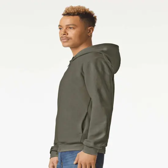 American Apparel&reg; ReFlex Fleece Full-Zip Hoodie Brown {4}