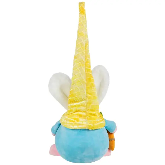 Northlight Gnome with Bunny Ears Easter Figure - 18.5" - Yellow and Blue {7}
