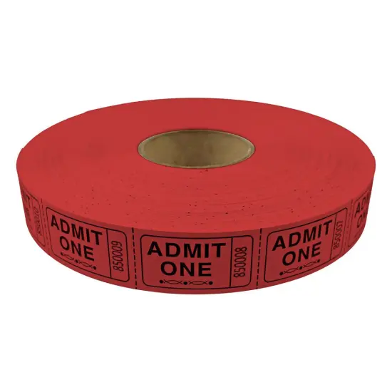 Tacticai 2000 Admit One Raffle Tickets &ndash; Single Roll, Consecutively Numbered &ndash; Perfect for Events, Entry, Fundraisers & Prizes &ndash; Available in 8 Colors Orange {2}
