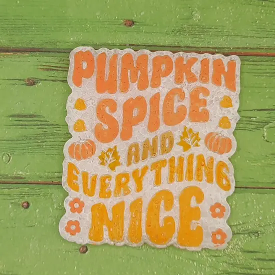Pumpkin Spice Silicone freshie Mold {2}